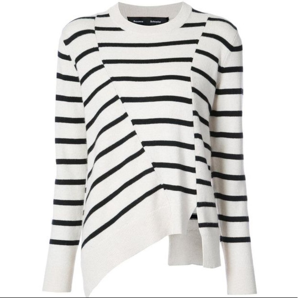 ISO - Proenza Schouler Asymmetrical Stripe Sweater